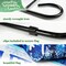 G128 Combo Pack: Garden Flag Stand Black 36 in x 16 in & Garden Flag Winter Decoration Let It Snow Snowflakes 12"x18" Double-Sided Blockout Fabric